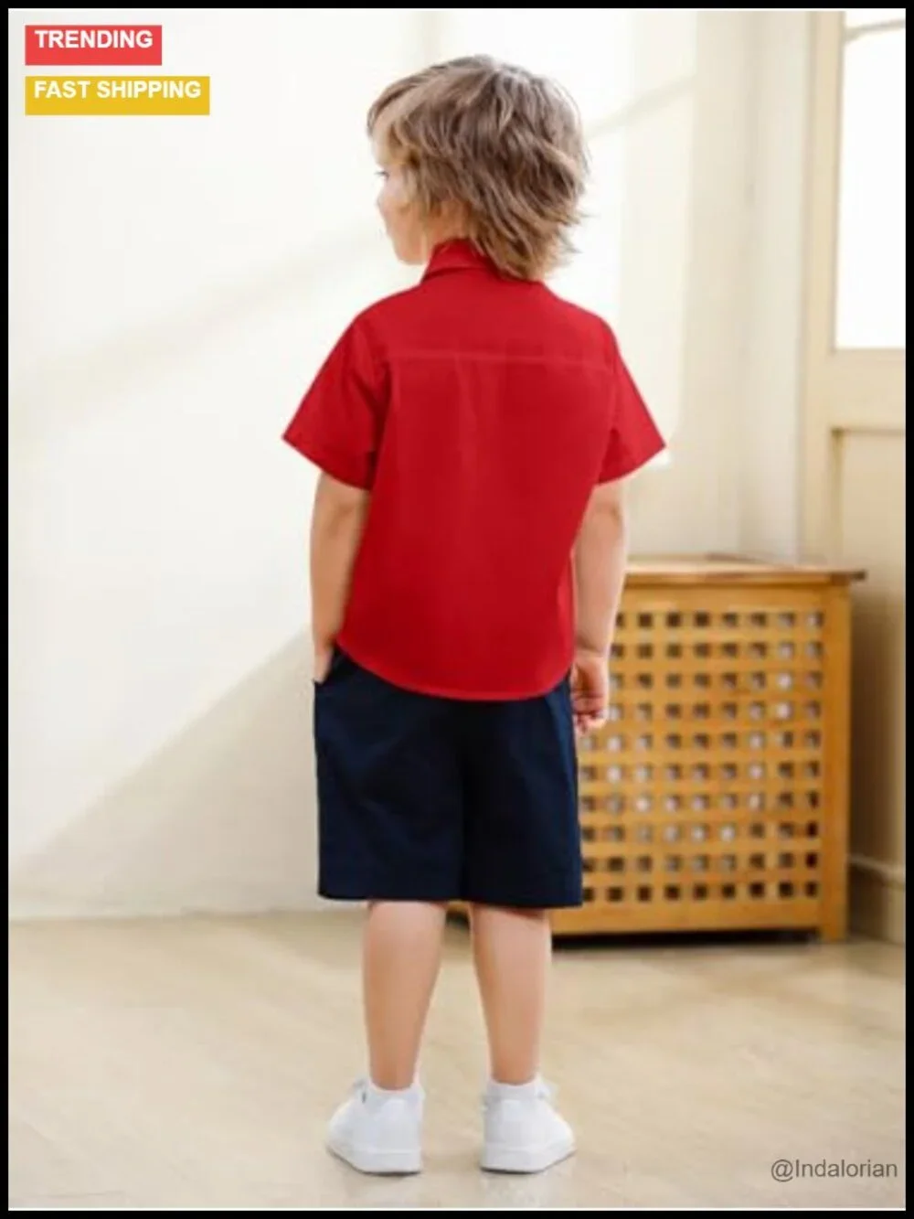 Toddler Boys Short Sleeve Button Down Shirt School Uniform Summer Casual Top